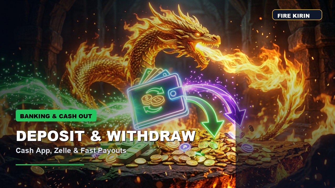 How to deposit and withdraw money on Fire Kirin - Fire Kirin Online Gaming